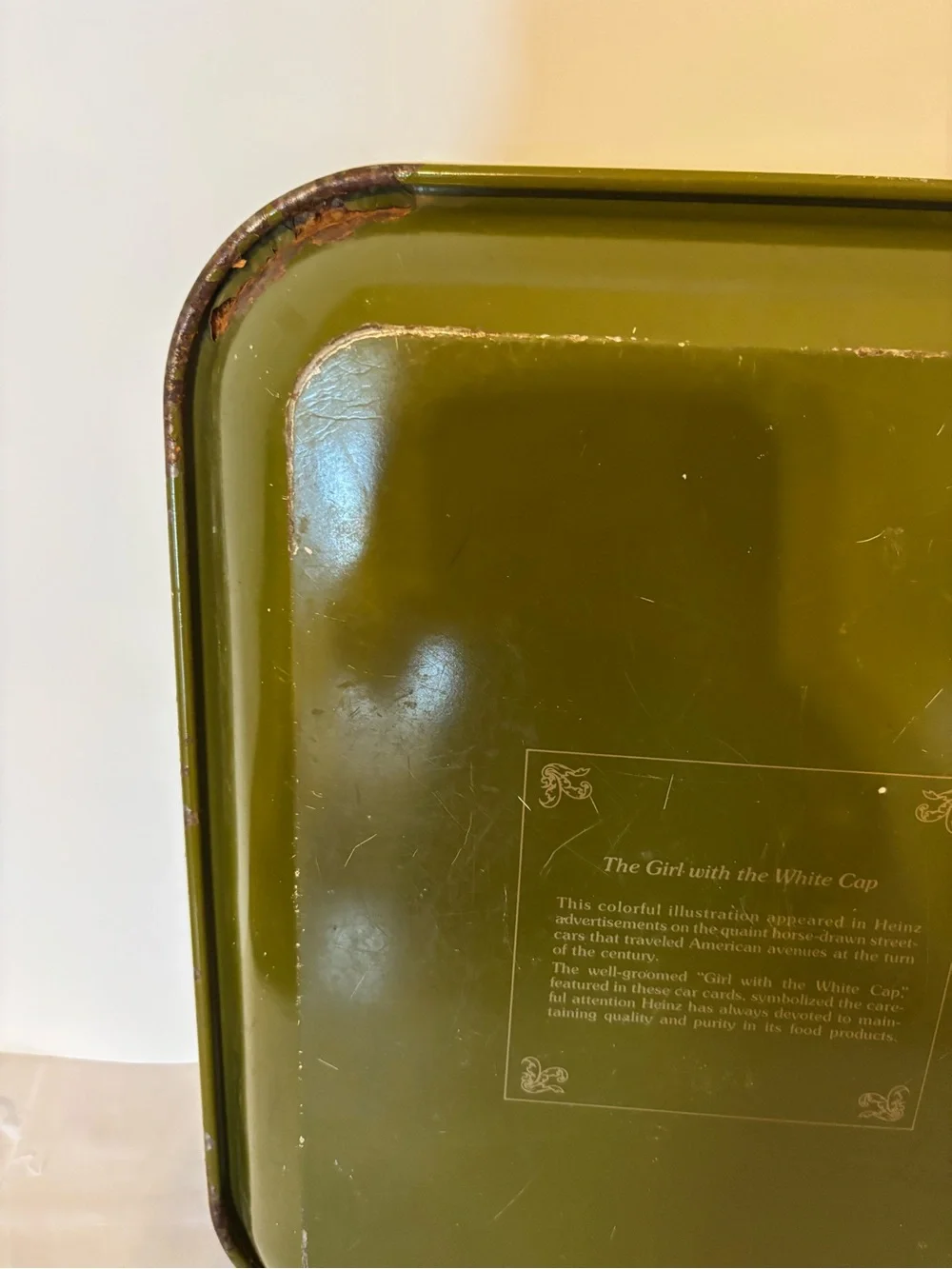 Vintage Rusty Kitchy Cottagecore Collectable Heinz Decor Tray